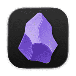 Obsidian (Dark) macOS icon
