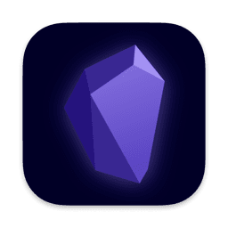 Obsidian macOS icon