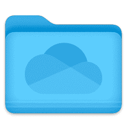 OneDrive folder (Dark) macOS icon