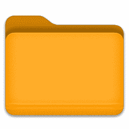Orange Folder macOS icon