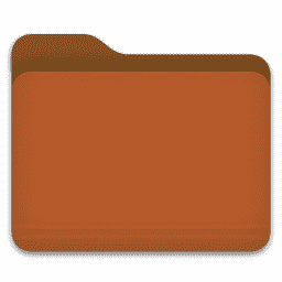 Orange Folder macOS icon
