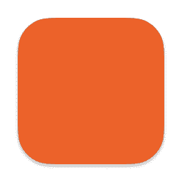 Orange macOS icon