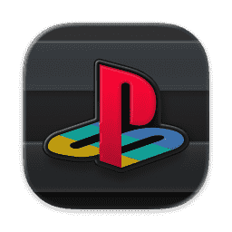 PCSX2, PlayStation 2 Emulator, PlayStation Logo, Color (Liquid Glass) macOS icon