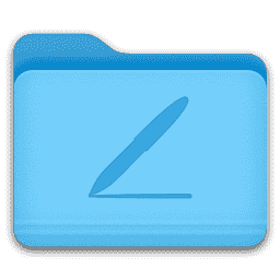 Pages Folder macOS icon