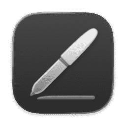 Pages (Clear Dark) macOS icon
