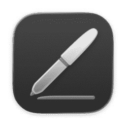 Pages (Clear Dark) macOS icon