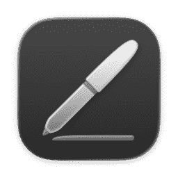 Pages (Clear Dark) (macOS 26.2+) macOS icon
