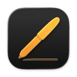 Pages (Dark) (macOS 26.2+) macOS icon