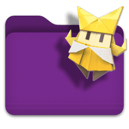 Paper Mario: The Origami King Folder macOS icon