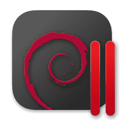 Parallels Virtual Machine (Debian, Dark) macOS icon