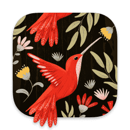 Patterned macOS icon
