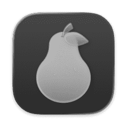Pearcleaner (Clear Dark) macOS icon