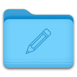 Pencil Creativity Folder macOS icon