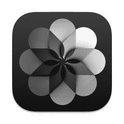 Photos (Pure Dark) macOS icon