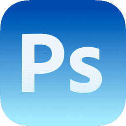 Photoshop white and blue
