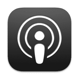 Podcasts (Pure Dark) macOS icon