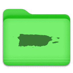 Puerto Rico Folder Icon green