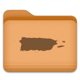 Puerto Rico Folder Orange