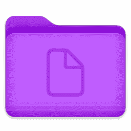Purple Documents Folder