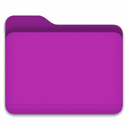 Purple Folder macOS icon