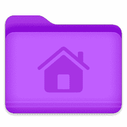Purple Home Folder