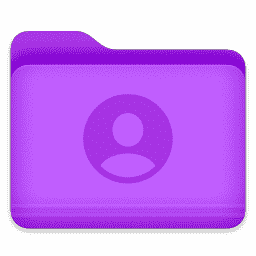Purple Users Folder