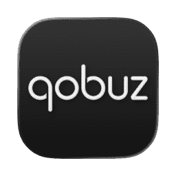Qobuz (Liquid Glass, Dark Mode)