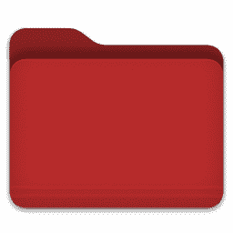Red Folder macOS icon