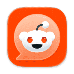 Reddit Chat (Snoo), Messenger, DM (Liquid Glass) macOS icon
