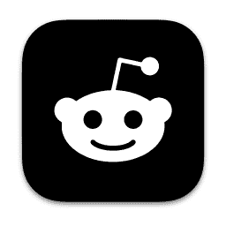 Reddit (Dark) macOS icon