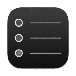 Reminders (Pure Dark) macOS icon