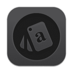 RightFont Black macOS icon