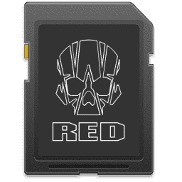 SD Card Red Digital Cinema (Skull)