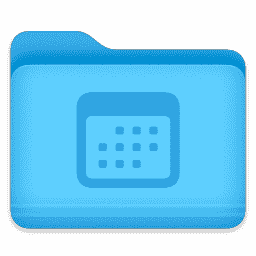 SF Calendar Folder macOS icon
