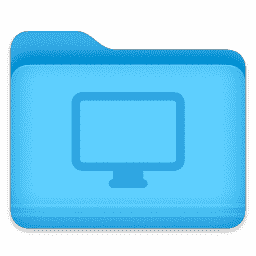 SF Display Folder macOS icon
