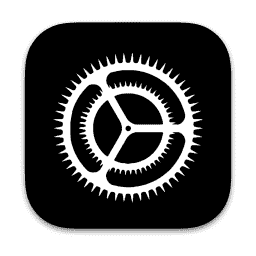 Settings (Dark) macOS icon