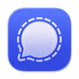 Signal, Chat App, Messaging, Bubble, Blue (Liquid Glass) macOS icon