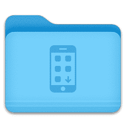 Social Media Phone Apps Folder macOS icon