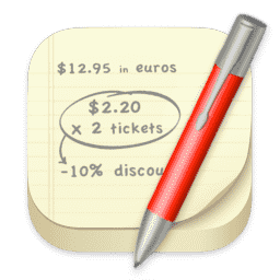 Soulver 2, Notepad, Notes & Pen Calculator App macOS icon