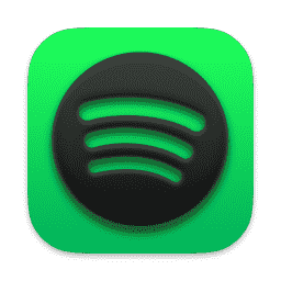 Spotify (black/green) macOS icon