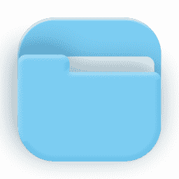 Square Tahoe Folder Light Blue macOS icon