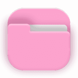Square Tahoe Folder Light Pink macOS icon