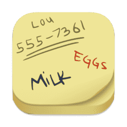 Stickies macOS icon