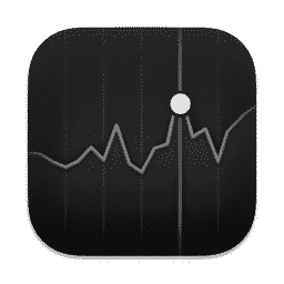 Stocks (Pure Dark) macOS icon