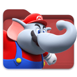 Super Mario Bros Wonder Folder macOS icon