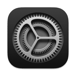 System Preferences (Pure Dark) macOS icon