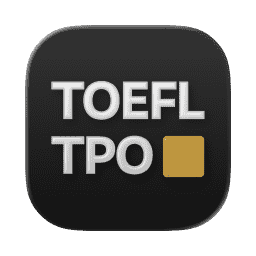 TOEFL TPO | Liquid Glass (Dark)