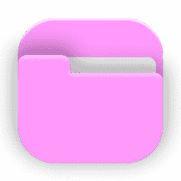 Tahoe Folder Pink macOS icon