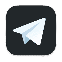 Telegram Dark macOS icon