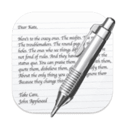 TextEdit macOS icon